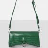 PUBLIC DESIRE - THE KEMI GREEN ARCHED CROSSBODY MINI HANDBAG