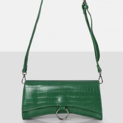 PUBLIC DESIRE - THE KEMI GREEN ARCHED CROSSBODY MINI HANDBAG