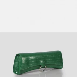 PUBLIC DESIRE - THE KEMI GREEN ARCHED CROSSBODY MINI HANDBAG