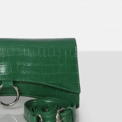 PUBLIC DESIRE - THE KEMI GREEN ARCHED CROSSBODY MINI HANDBAG