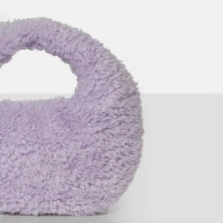 PUBLIC DESIRE - THE LYRA LILAC FLUFFY MINI HANDBAG
