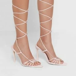 PUBLIC DESIRE VALENCIA HEELS NUDE PATENT