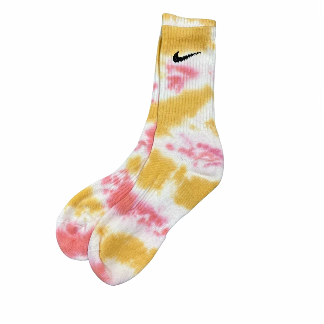 NIKE ORANGE PINK OMBRE SOCKS