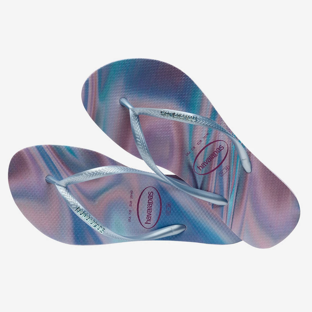 HAVAIANAS SLIM IRIDESCENT LILAC CALMO