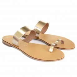 Como Store NICOLAS LAINAS 13 GOLD SANDALS Women
