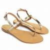 Como Store NICOLAS LAINAS 254 GOLD SANDALS Women
