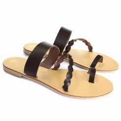 Como Store NICOLAS LAINAS 45 BROWN SANDALS Women