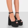 PUBLIC DESIRE - KNOT ON - BLACK SUEDE