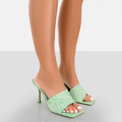 PUBLIC DESIRE - SWIRL IT - LIME PRINT