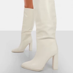 PUBLIC DESIRE - FAR AWAY - ECRU GRAIN PU