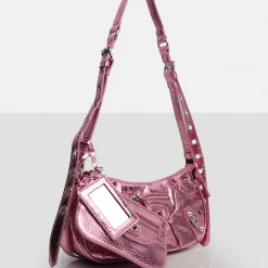 PUBLIC DESIRE - TRACKSTAR METALLIC PINK PU