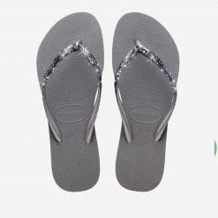 HAVAIANAS SLIM GLITTER II FC STEEL GRAY