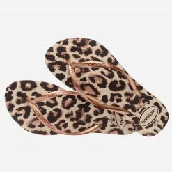 HAVAIANAS ANIMALS FC BEIGE/ROSE GOLD