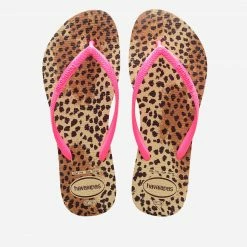 HAVAIANAS SLIM ANIMAL FLORAL PINK