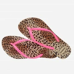 HAVAIANAS SLIM ANIMAL FLORAL PINK