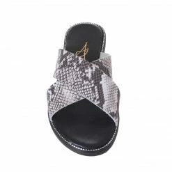 Athena Greek Sandals ATHENA GREEK 51B-549-BLACK SLIDE