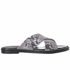 Athena Greek Sandals ATHENA GREEK 51B-549-BLACK SLIDE