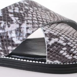 Athena Greek Sandals ATHENA GREEK 51B-549-BLACK SLIDE