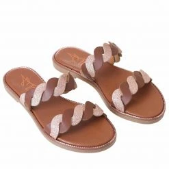 Athena Greek Sandals ATHENA GREEK RM006 CAMEL SANDALS