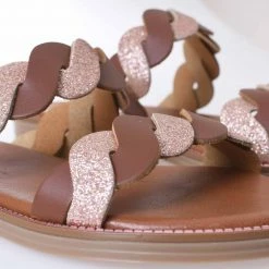 Athena Greek Sandals ATHENA GREEK RM006 CAMEL SANDALS