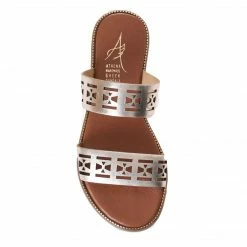 Athena Greek Sandals ATHENA GREEK RM014-GOLD SLIDE