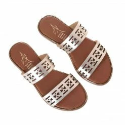 Athena Greek Sandals ATHENA GREEK RM014-GOLD SLIDE