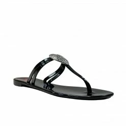 LOVE MOSCHINO RUBBER HEART SANDAL