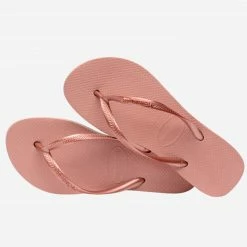 HAVAIANAS SLIM FLATFORM ECROCUS ROSE