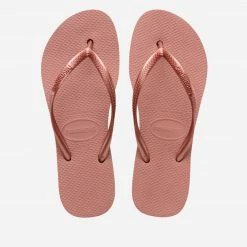 HAVAIANAS SLIM FLATFORM ECROCUS ROSE