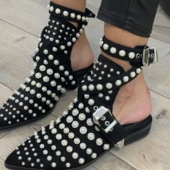 JEFFREY CAMPBELL PRTHON BCOW SUEDE BOOTIES