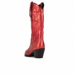 JEFFREY CAMPBELL METALLIC RED DAGGET