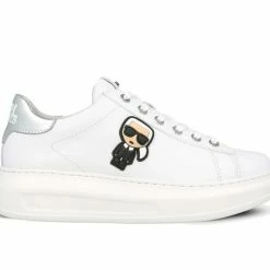 KARL LAGERFELD IKONIC WHITE SILVER SNEAKER