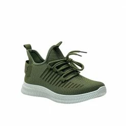 KENDALL + KYLIE EZORA GREEN SNEAKERS