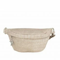 KENDALL + KYLIE MARIANA CREAM CROC WAIST BAG