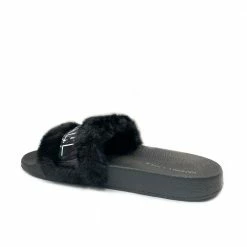 KENDALL + KYLIE EROS BLACK SLIPPERS