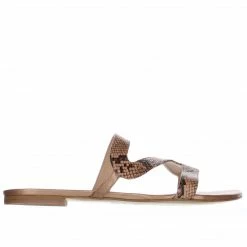 KENDALL + KYLIE BAHAMA SNAKE NUDE SLIDE
