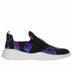 KENDALL + KYLIE NILLOW BLACK NEON LEAF SNEAKER