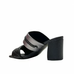 KENDALL + KYLIE CHAIN BLACK HEELS