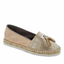 Como Store LA STRADA GOLD CHAMPAGNE ESPADRILLES