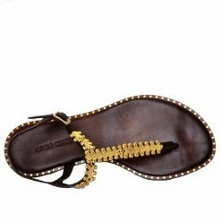 MAKIS KOTRIS K-815 BROWN SANDALS