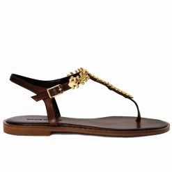 MAKIS KOTRIS K-815 BROWN SANDALS