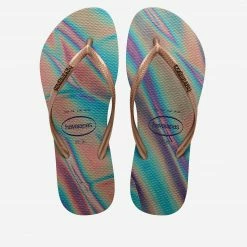 HAVAIANAS SLIM IRIDESCENT SAND GREY