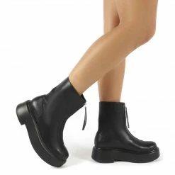 Como Store PUBLIC DESIRE LEONIE ZIP ANKLE BOOTS