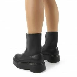 Como Store PUBLIC DESIRE LEONIE ZIP ANKLE BOOTS