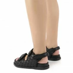 Como Store PUBLIC DESIRE MAEVE BLACK WIDE FIT SANDAL BLACK