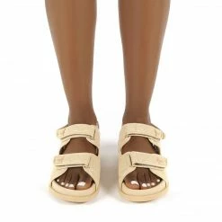 Como Store PUBLIC DESIRE MAEVE NUDE WIDE FIT SANDAL NUDE