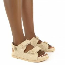 Como Store PUBLIC DESIRE CARMEN NUDE DRENCH SANDALS