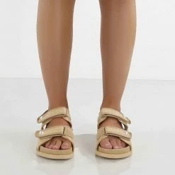 Como Store PUBLIC DESIRE CARMEN NATURAL RAFFIA SANDAL