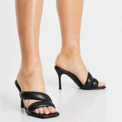 Como Store PUBLIC DESIRE CALM MULE BLACK