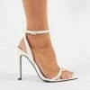 PUBLIC DESIRE CHRISTINE WHITE HEELS